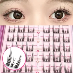 7Rows Manga Lash Eyelash Book High Quality Cluster Lashes Manhua Eyelashes Elf Makeup Strand Eyelashes Y2K Eyelashes Extension