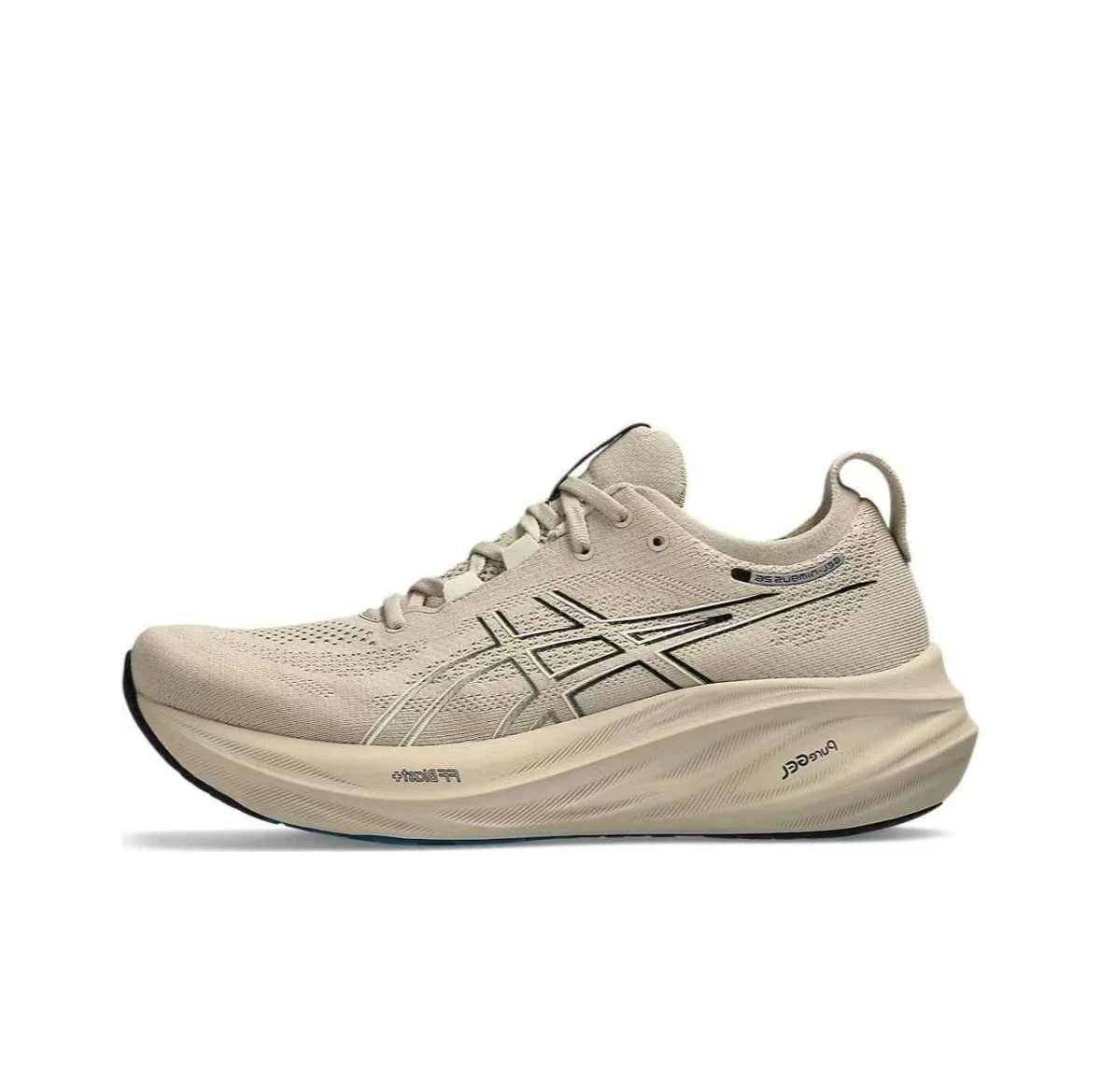 Asics Nimbus 26 Running Shoes Men Cushion Stability Asics Sports Shoes Unisex Sneakers Feather Gray