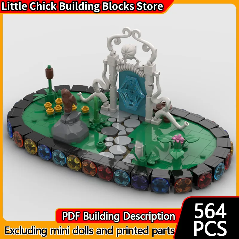 

Medieval Castle Model MOC Building Bricks Fantasy Magic Miniature Scene Modular Technology Gifts Holiday Assemble Children Toys