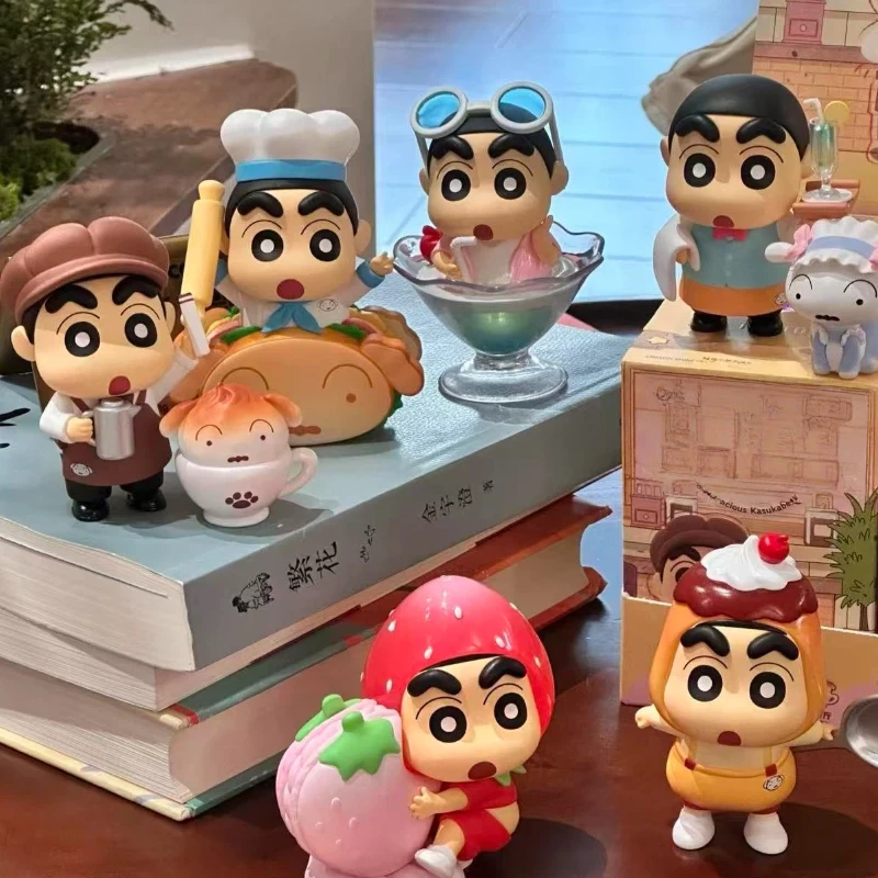 

Xiao Xing Delicious Kasukabe Blind Box Figures Trendy Toys Model Kawaii Dolls Desktop Ornaments Birthday Surprise Gifts For Girl