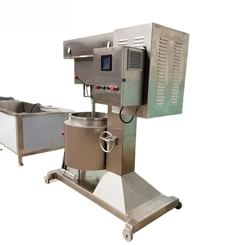 Picture 5: High-Speed Red Sausage Meat Beating Machine Dumpling Stuffing Pulping Pumpkin Mud Cuttlefish Ball Pulp Frequency Food Processing