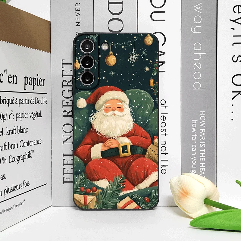 Merry Christmas Tree Santa Claus Pattern Phone Case for Motorola Moto Edge 50 Fusion 40 30 Neo G34 E14 G75 X40 G85 G54 Pro Cover #5