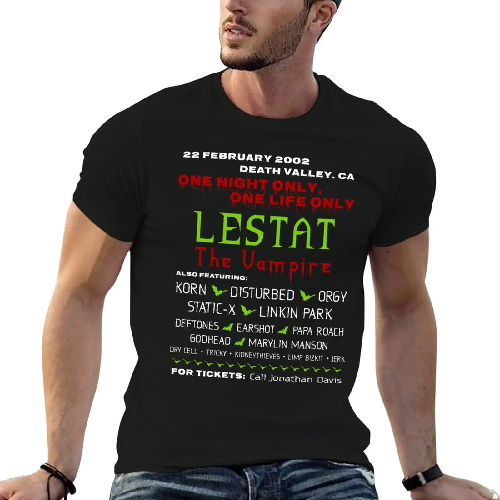 

LESTAT THE VAMPIRE concert T-Shirt t shirt custom print cotton t shirts high quality man t shirt summer T-Shirt