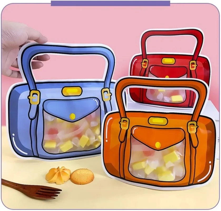 

50PCS Cute Cartoon Kids Resealable Portable Ziplock Bags - Snack Bags for Candy, Cookies, Party Favors, Birthday Gifts DIY