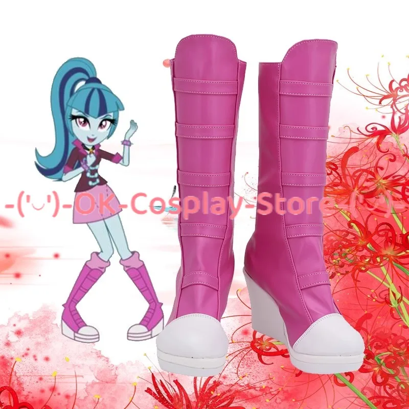 Sonata Dusk zapatos de Cosplay de cuero PU, botas de Carnaval de Halloween, accesorios de Cosplay de Anime, hechos a medida