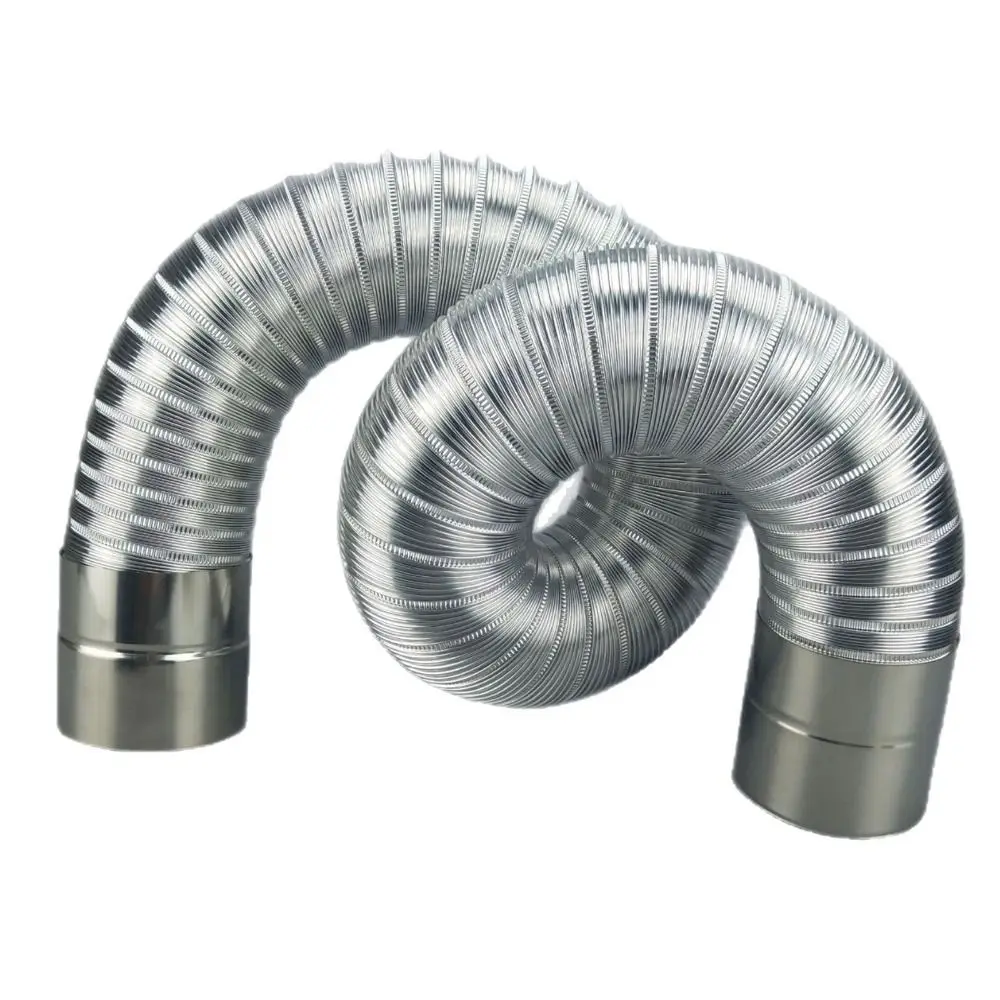 Professional 1.5m Dryer Vent Hose Insulated Aluminum Dryer Vent Duct 3 Layer Protection Heavy-Duty Exhaust Pipe Heating Cooling