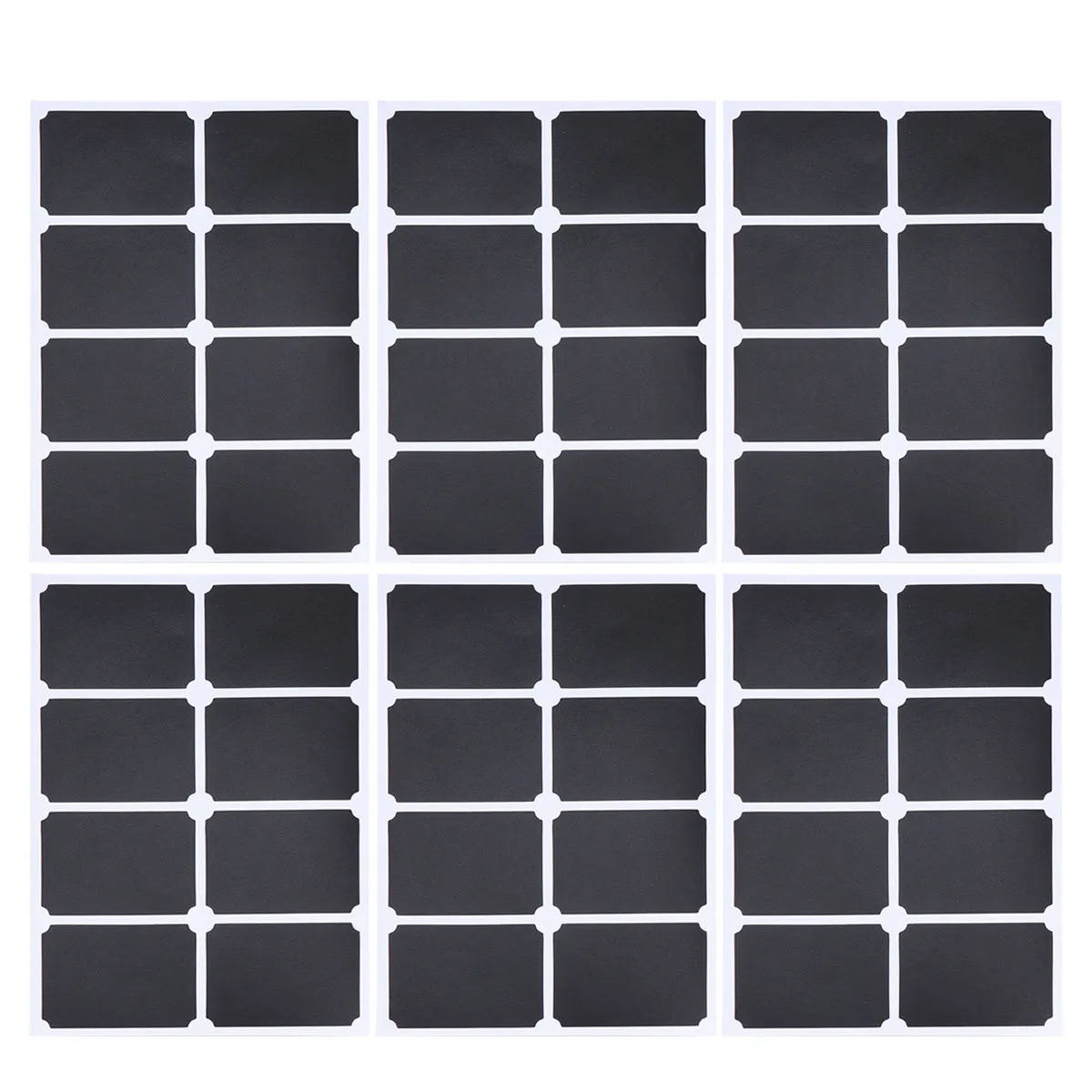 PVC Chalkboard Labels 10 Sheets for Kitchen Jars Canisters Bottles Pantry Fridge Storage Organization
