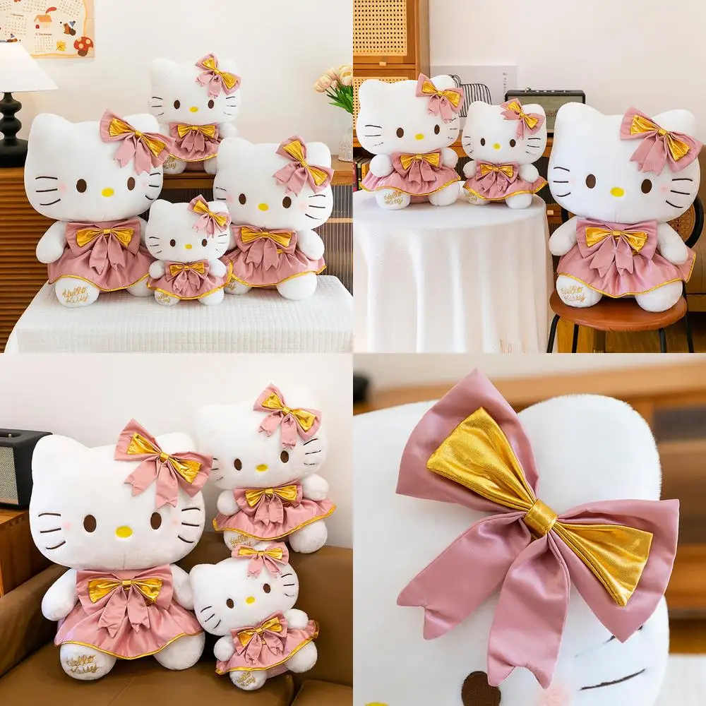 Sanrio Kawaii Hello Kitty Plüschtier, süße Stoffpuppe, Kindergeburtstagsgeschenk, Schlafzimmerdekoration, Wohnheim, schlafender Kumpel, Geschenk für Freunde