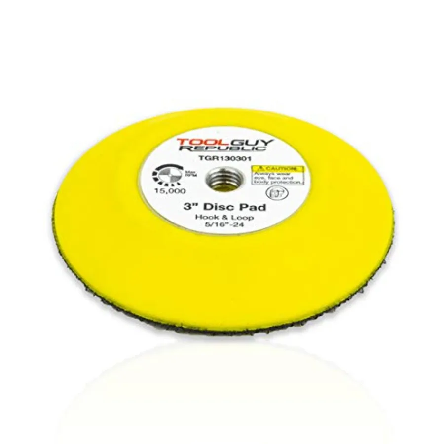 

3" Hook and Loop Sanding Backup Pad 5/16-24 Female Thread TGR130301 1 Pack