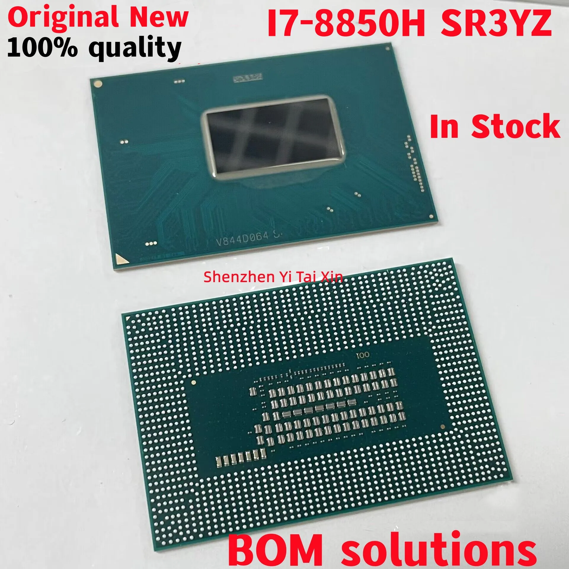 100% New laptop CPU i5-8300H SR3Z0 i7-8750H SR3YY I7-8850H SR3YZ