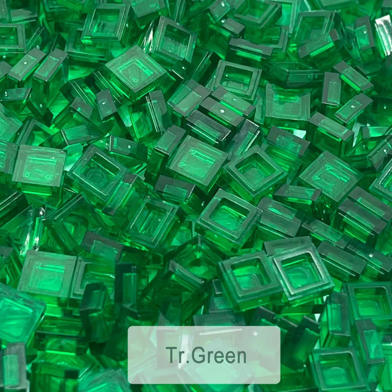 200PCS 1x1 Ziegel Flache Fliesen Glatte 1*1 Bausteine DIY Pädagogisches Kreative Teile Spielzeug für Kinder kompatibel 3070