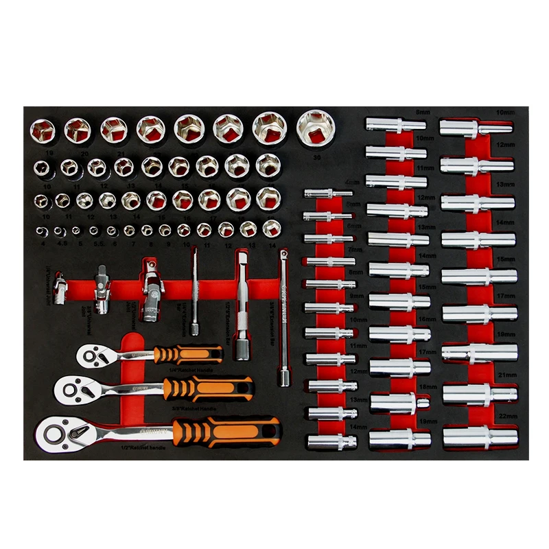 2022 Hot Sale 7 Drawer Tools With Tools Cabinet Car Repair Socket Ratchet Wrench Tool Set Germany