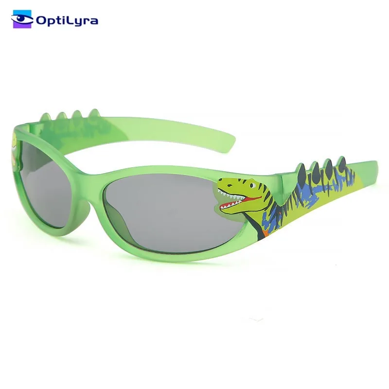 

OptiLyra Brand Fashionable And Cute Dinosaur Children's Sunglasses Children's Birthday Party Decorative Glasses UV400 Sunglasses