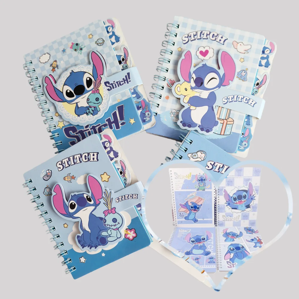 New Notebook Set Office Ruled Notebook Student Diary Stationery Supplies Role-playing Props Gift  Disney 2026 Sticker