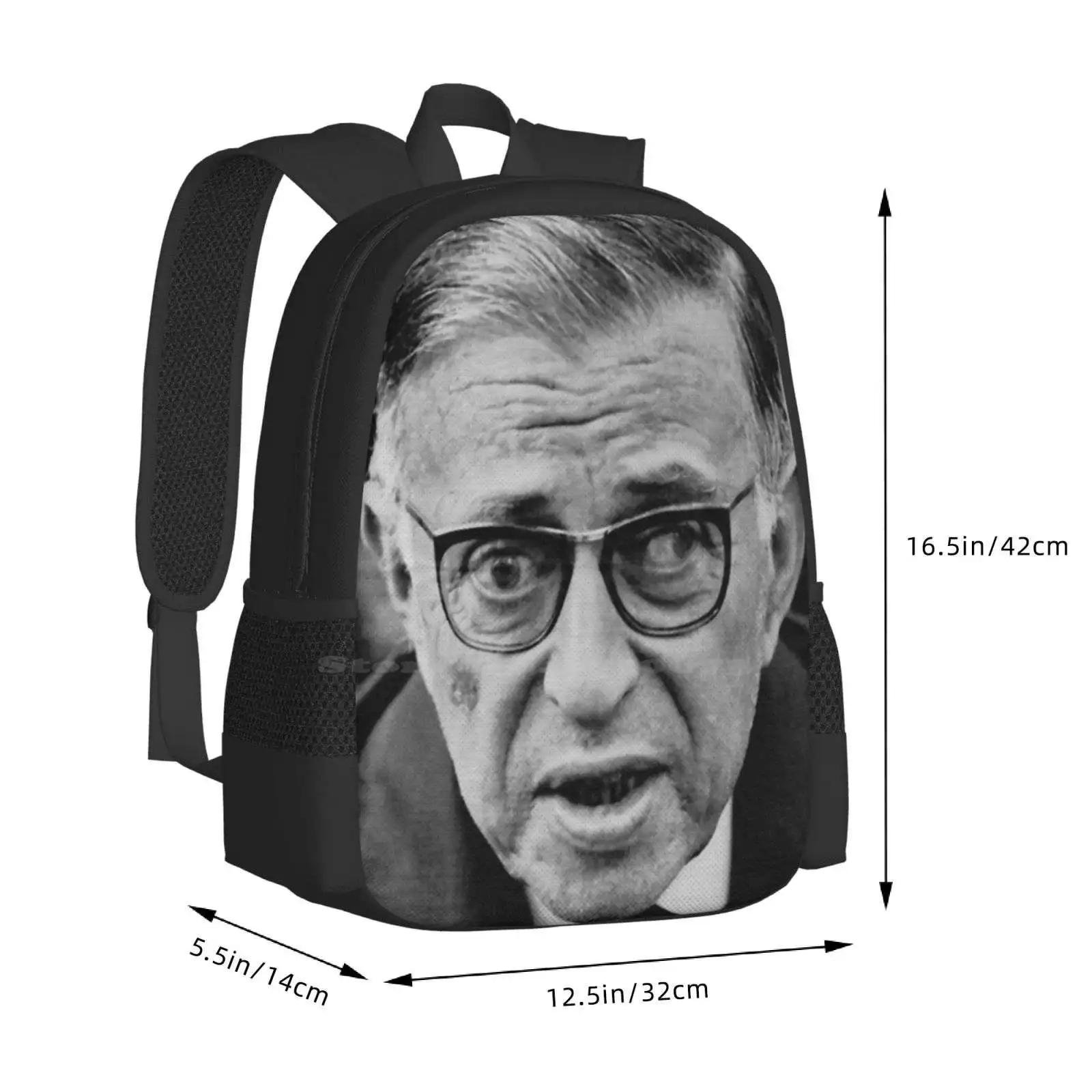 Jean-Paul Sartre Hot Sale Rucksack Mode taschen Jean Paul Aymard Existenz ialismus Existentialist Französisch Frankreich Philosoph