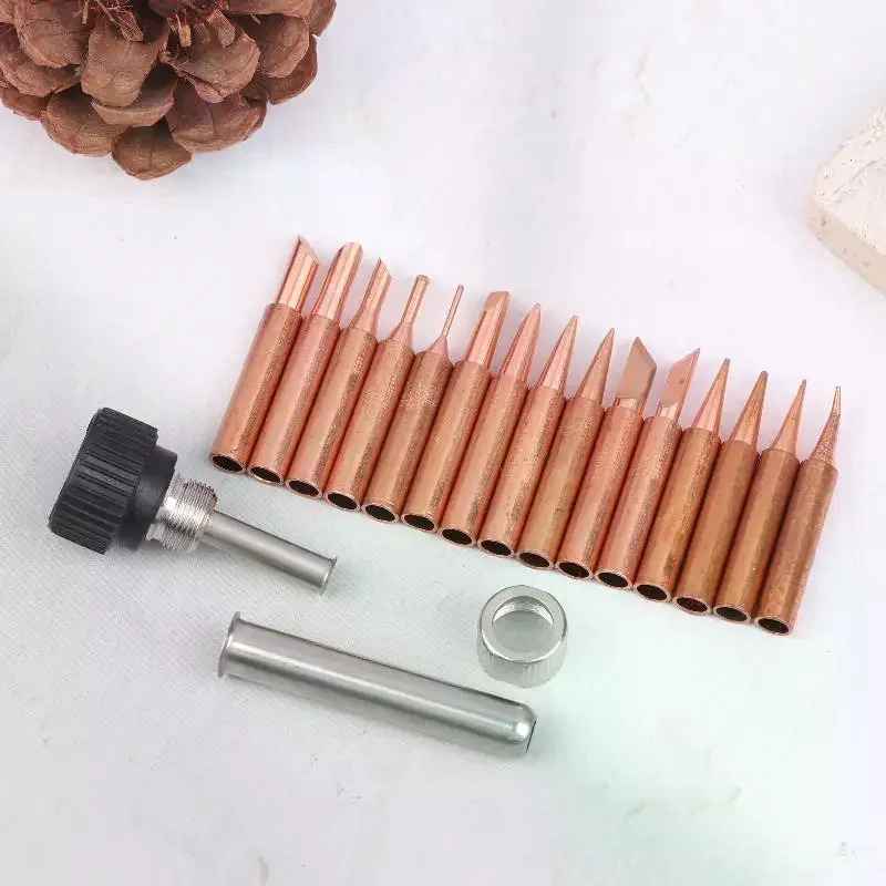 Ujung solder tembaga murni 900, ujung solder tembaga murni non-magnetik, ujung solder listrik