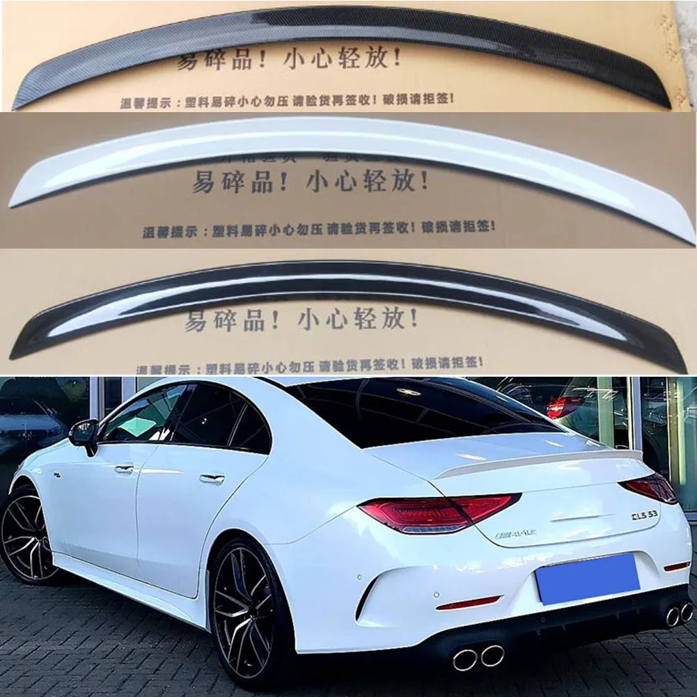 For Mercedes Benz CLS grade C257 2018+ CLS260 300 350 AMG Spoiler ABS Rear Trunk Spoiler Wing