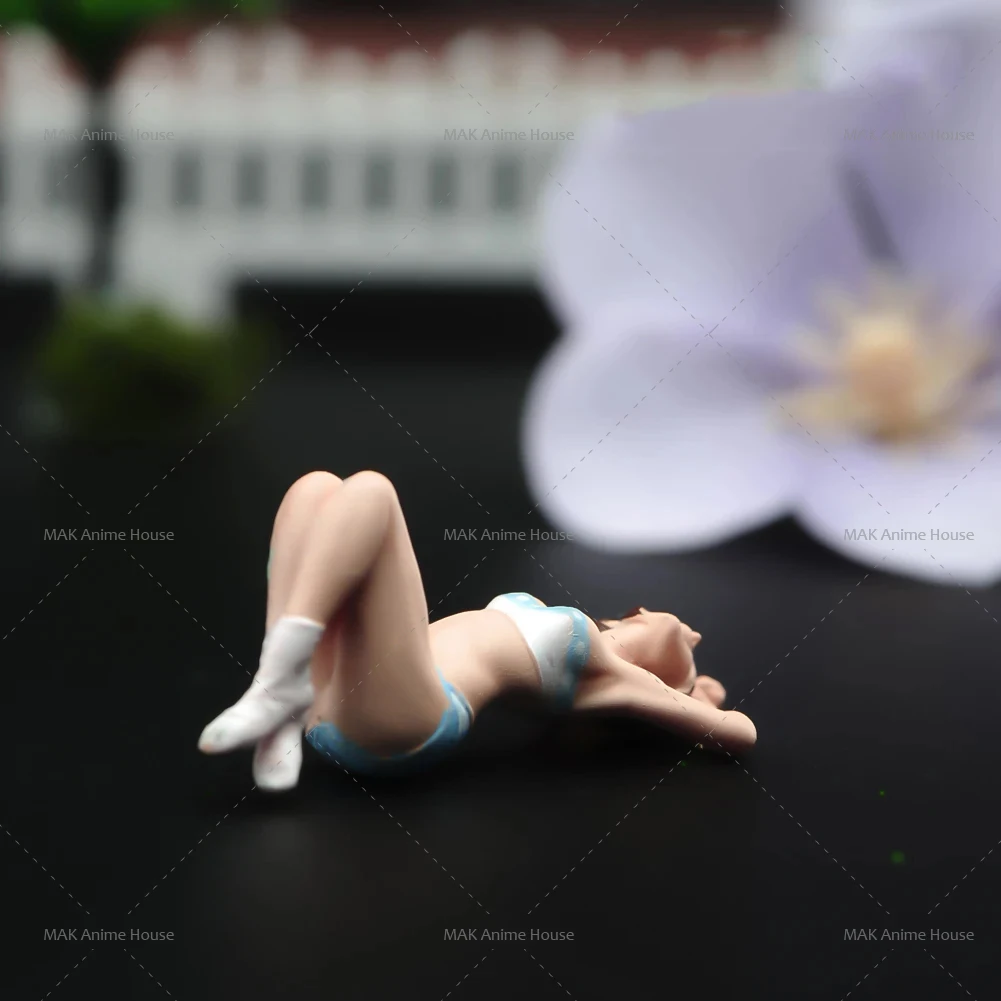 프린트 미니어처 1/64 1/43 비키니 수영복, 해변 바다 위에 누워 소녀, 디오라마 피규어 모델, 창의적인 사진 장식