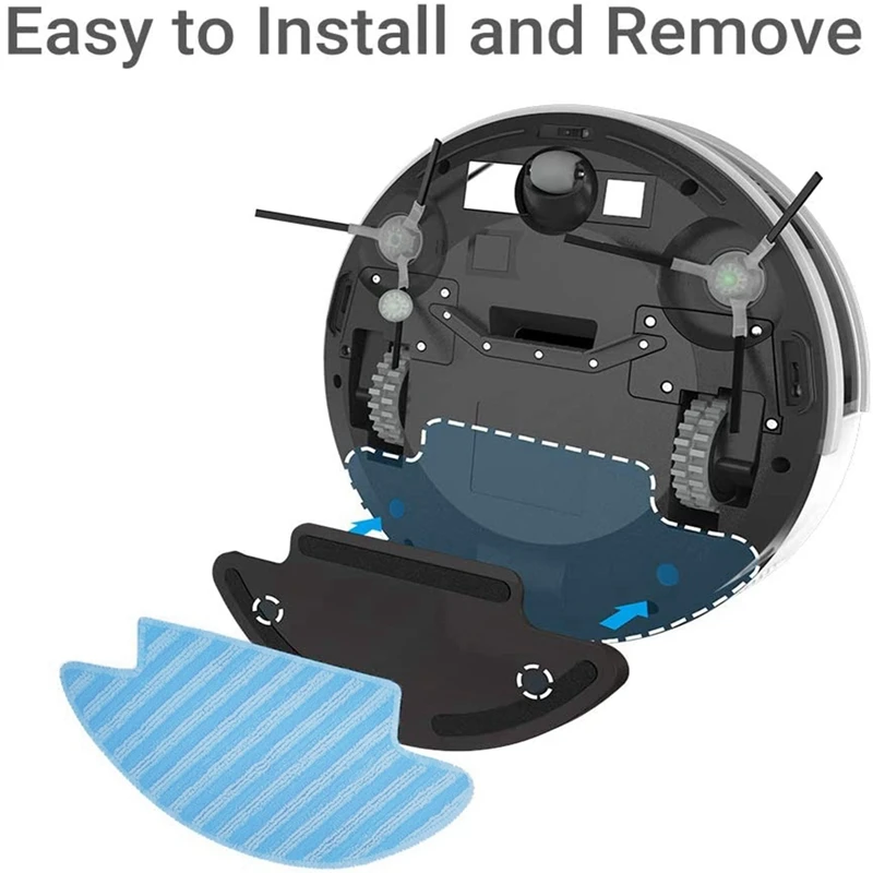 Accesorios de mopa de piezas para aspiradora Robot Lefant M210, lavables y reutilizables, mopa de bloqueo de agua fuerte, 2 uds.