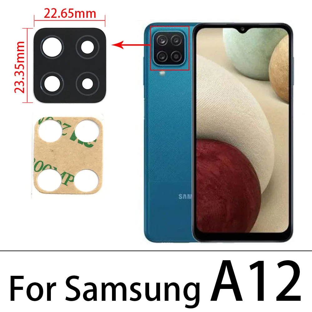 New Camera Glass Lens For Samsung Galaxy A01 A11 A21 A21S A31 A41 A51 A71 A12 A31S A42 A32 A52 A72 Back Camera Lens Replacement