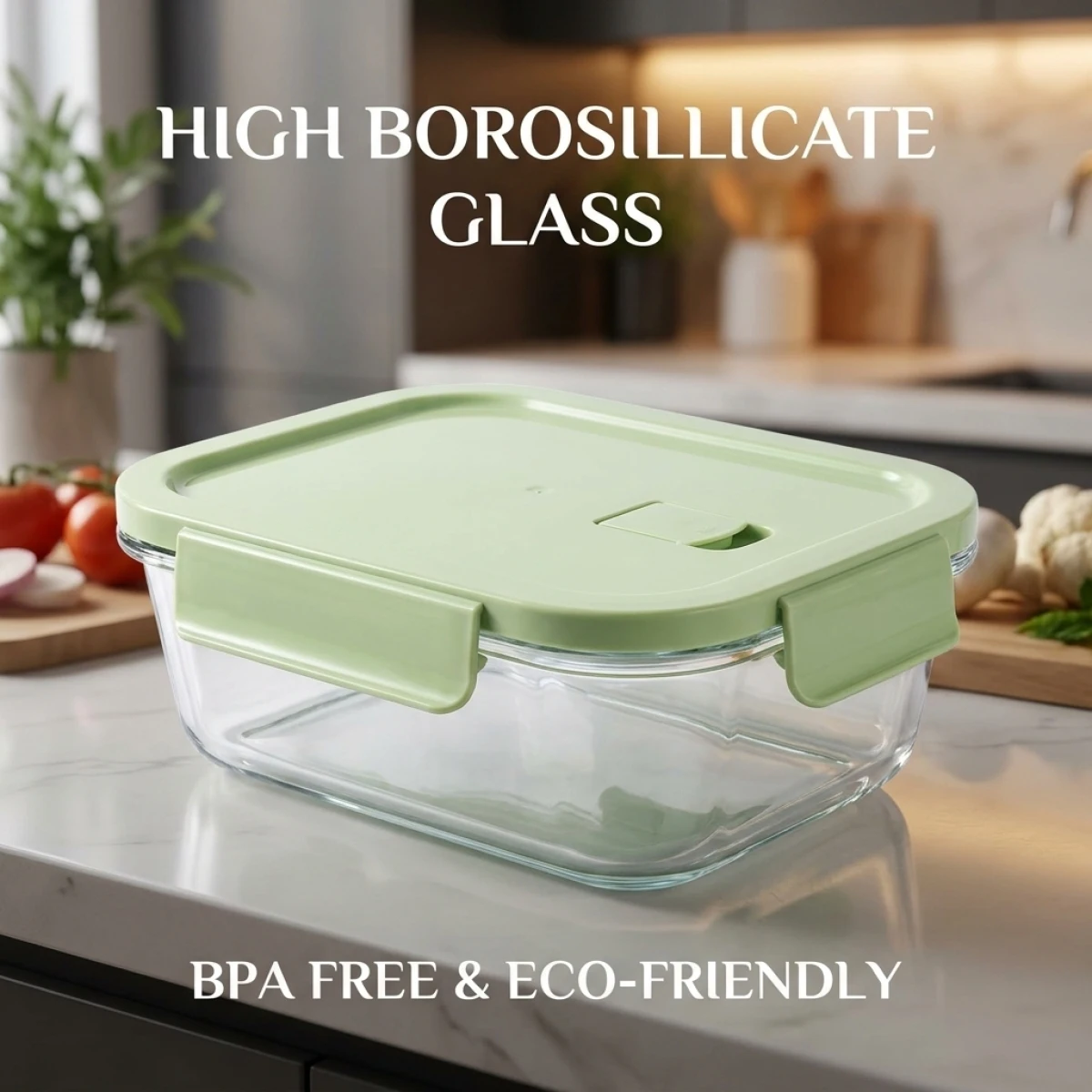 High Borosilicate Glass Lunch - Meal Prep Healthy ulasan dan harga