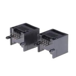 10pcs/lot Wholesale Black RJ45 8P8C Computer Internet Network PCB Jack Socket