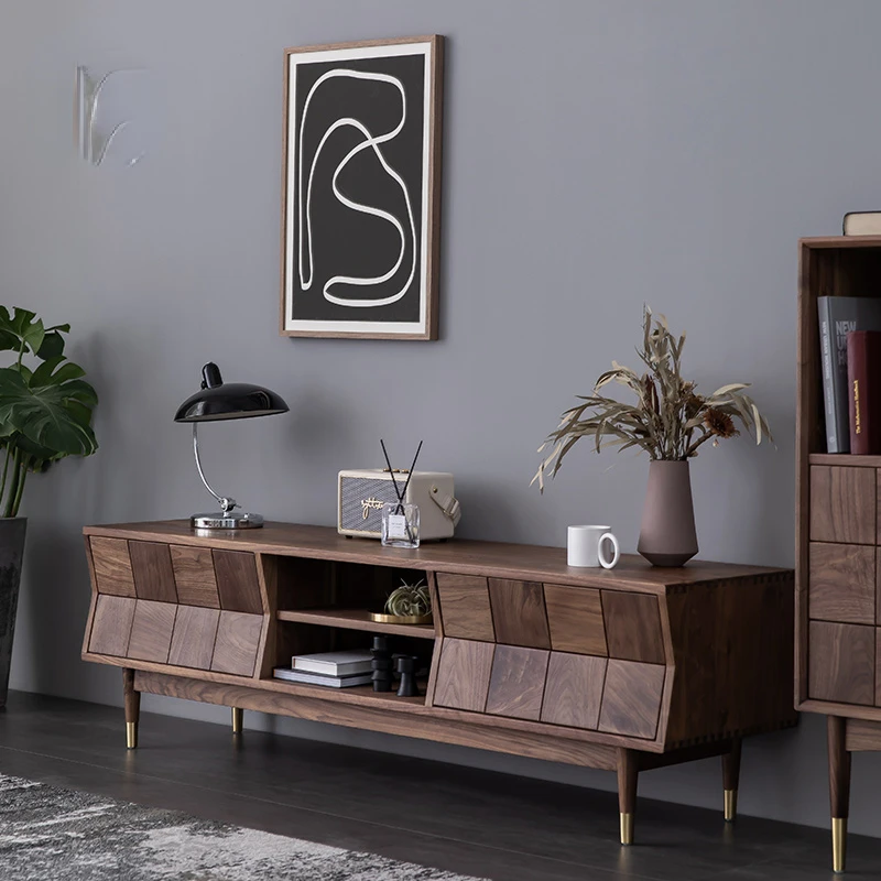 

Nordic Luxury Tv Cabinet Drawer Ornaments Wood Minimalistic European Tv Table Storage Leg Mobili Per La Casa House Decoration