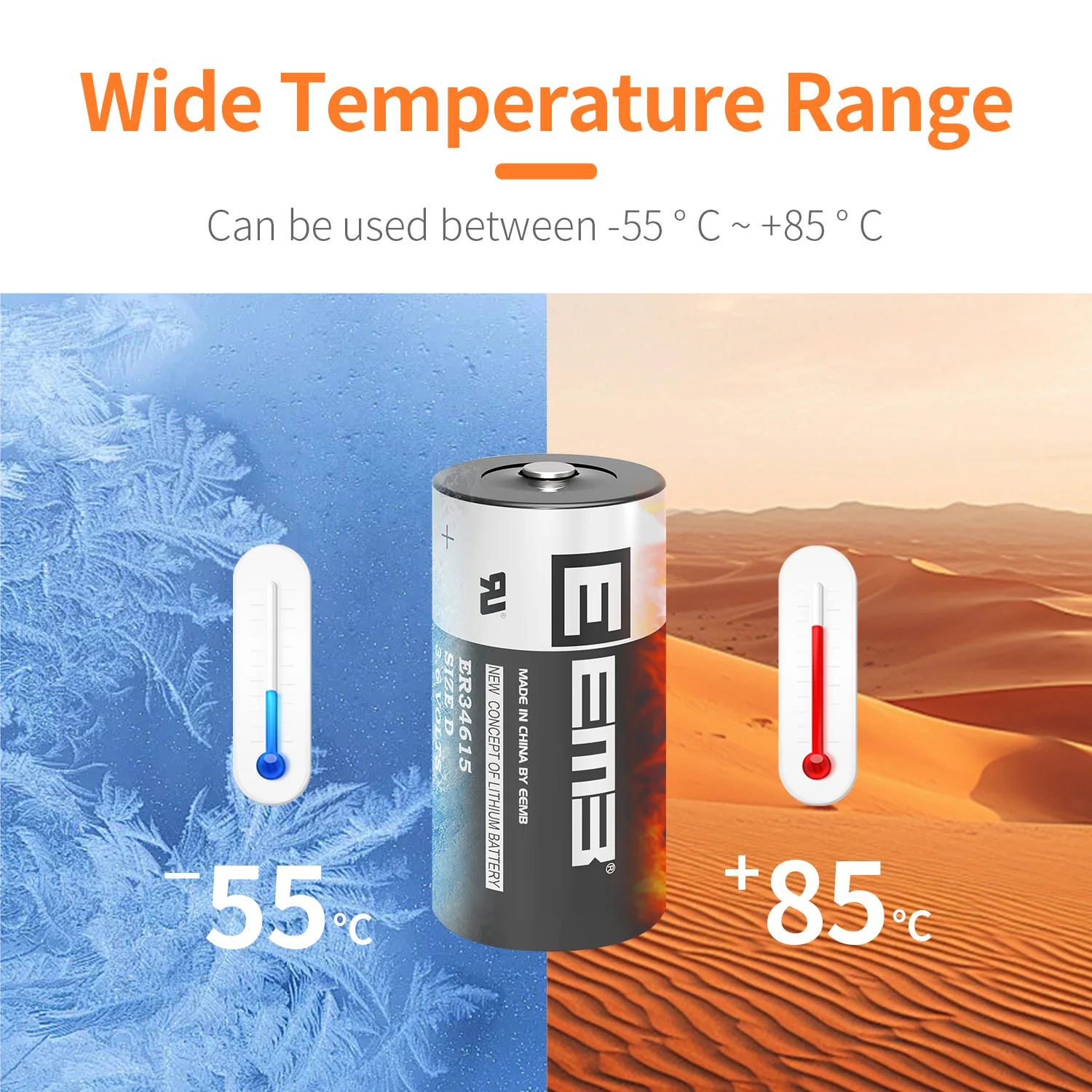 EEMB 3.6V D rozmiar baterii er34615 ogniwo litowe 19000mAh jednorazowy akumulator do elektrycznego/wodomierza monitor domu zabawka alarmowa