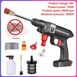 Car High Pressure Washer Cordless Rechargeable Foam Generator Household Garden Tools For Makita 18V Battery For Home Cleaning