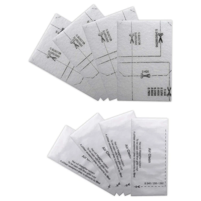 6713110 Luft reinigungs filter für Miele Staubsauger filter matte mit Luft reinigungs filter packung mit 8 Stück