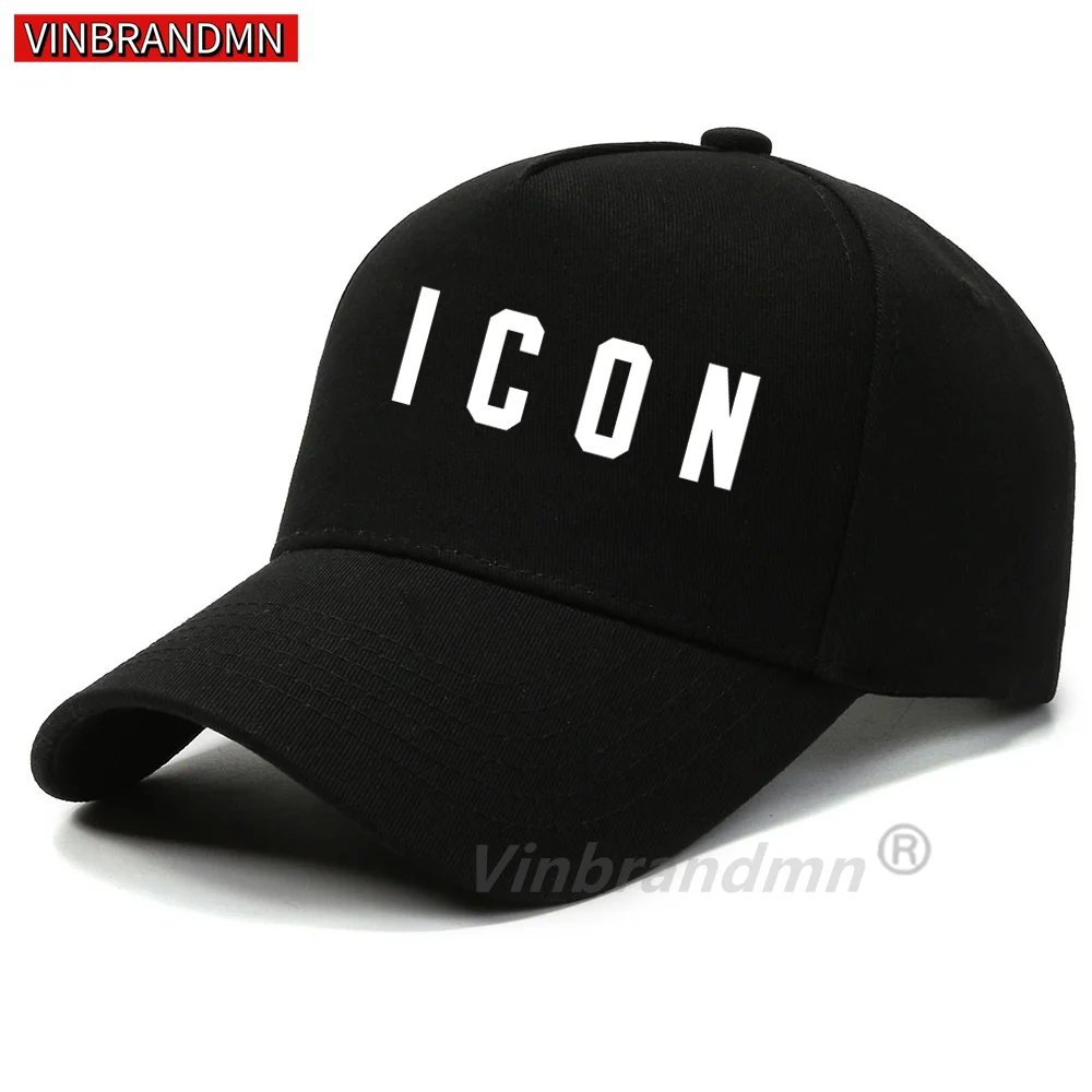 Gorras de béisbol con logotipo de icono divertido para hombre y mujer, gorra de sol informal de marca de icono Unisex, gorras con visera ajustable transpirable de algodón puro
