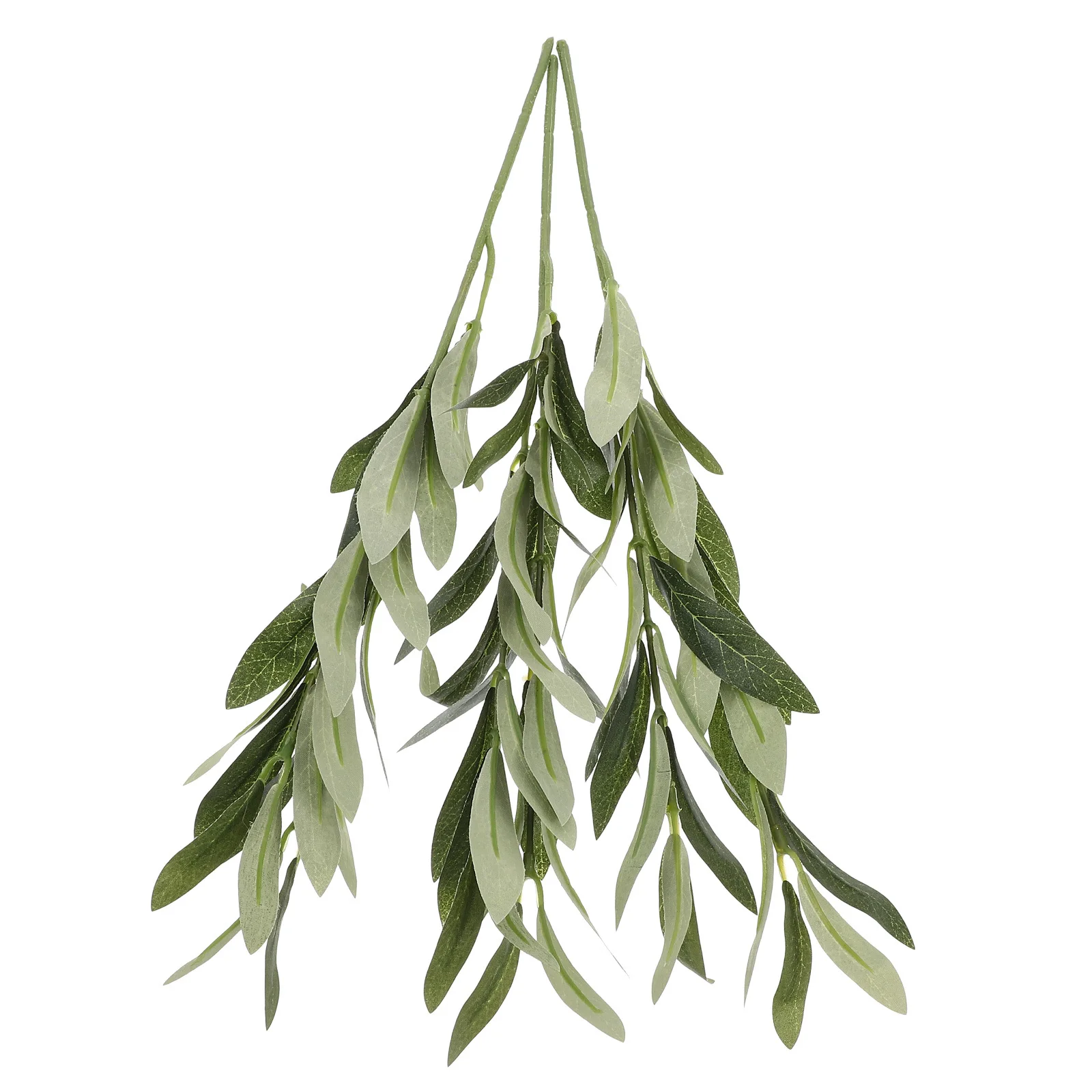 

3Pcs Faux Olive Branches Realistic Plastic Artificial Olive Stems Decorative Home Wedding Party Office Plant Decor