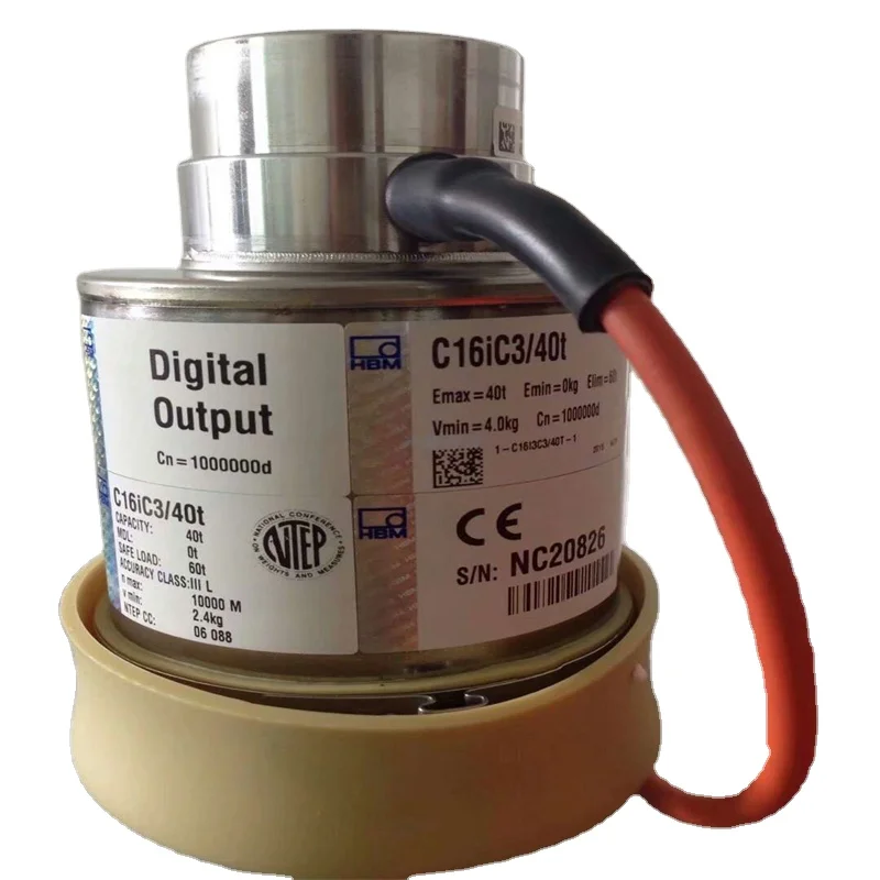 Original Germany HBM C16iC3/40t Digital Load Cell with RS485 and 4-wire 20t 30t 40t 60t Column Type Weight Sensors