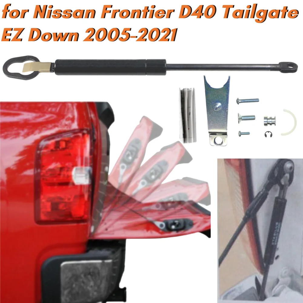 

Кол-во (1) стойка багажника для Nissan Frontier D40 Tailgate EZ Down 2005-2021 SG325900EZ, задний подъемник, поддержка газовых пружин, шок