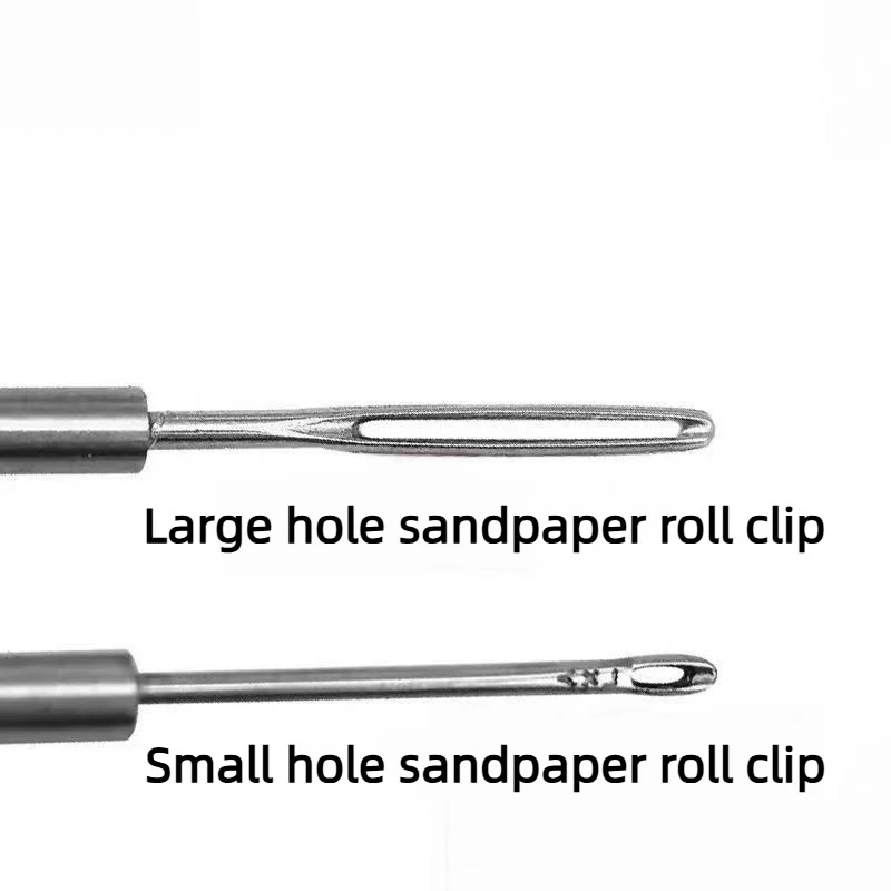 Sandpaper Roll Needle 2.35mm Shank, Jewelry Polishing Grinding Sandpaper Clip Needle, Jewelry Making Tool