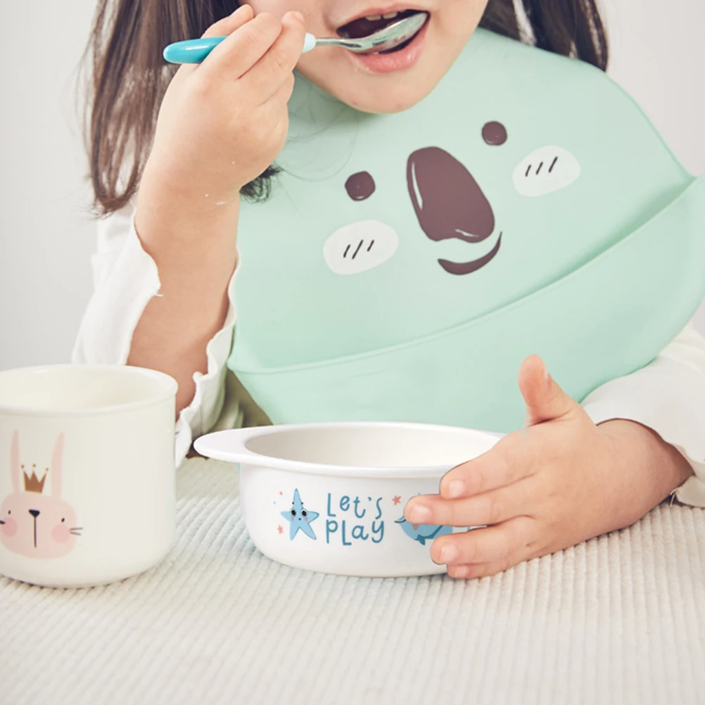 

High Temperature Resistant Baby Bowls Microwave Safe Easy Clean Durable Portable Food Serving Bowls for Babies