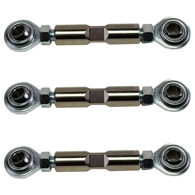 Unusual 3Pcs 2-1/2Inch Adjustable Tensioning Rod Heim Joint Alternator Bracket For Sbc Bbc 350 454