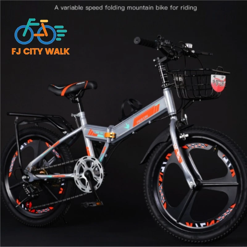 

FJ Classic And Exquisite Children's Bicycles Mountain Bikes 6-18 Year Old Folding Variable Speed Single Speed Children's Bicycle