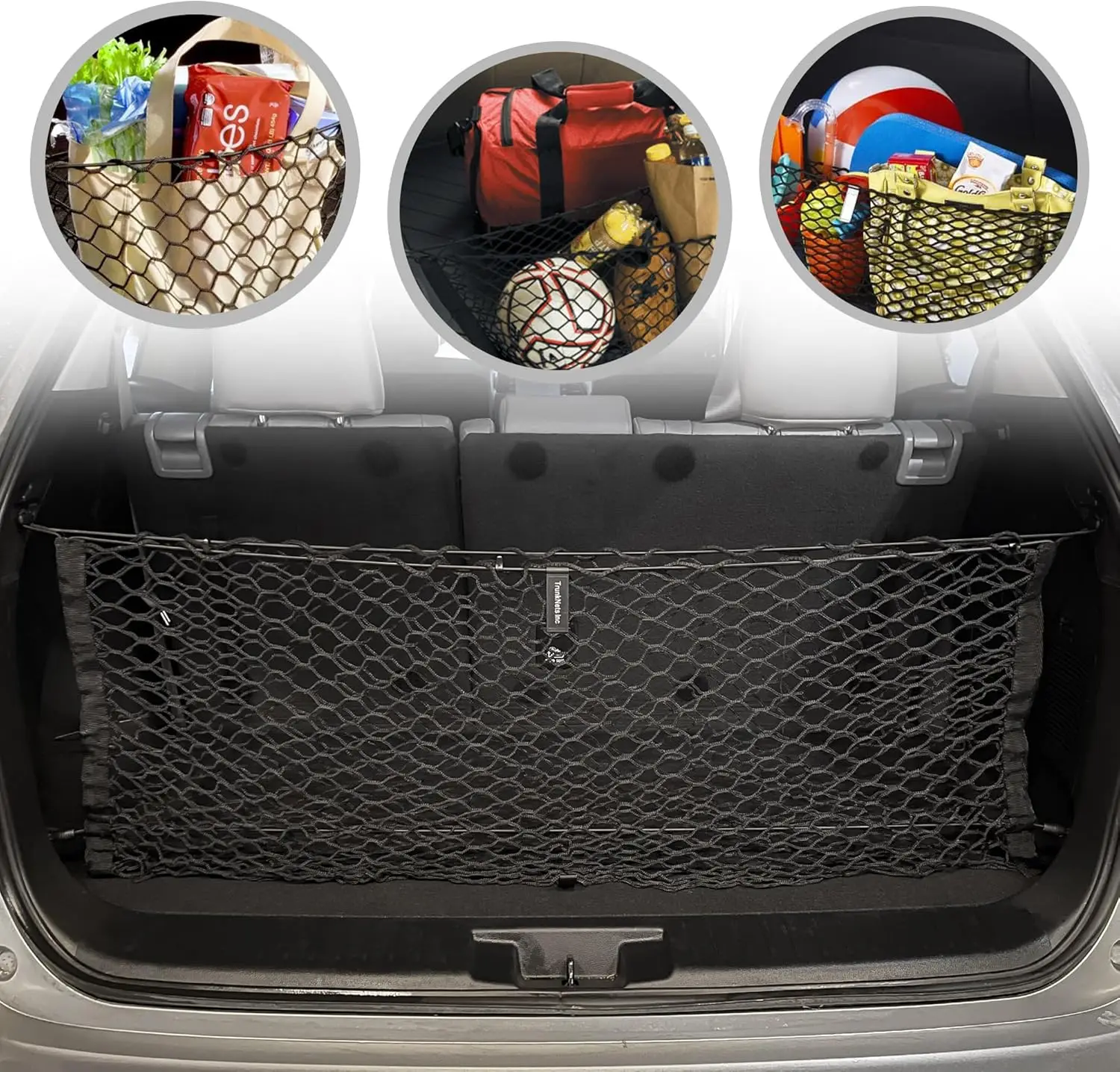 

Envelope Trunk Cargo Net for Toyota Highlander 2020-2026 – Premium Rear Storage Organizer, Flexible Mesh, Secure & Space-Saving