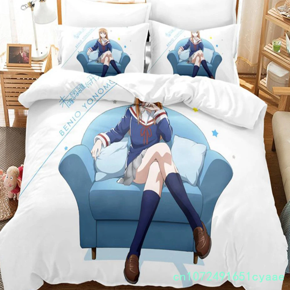 Engaged To The Unidentified Anime Bedding Set Pillowcases Single Full Queen King For Girl Anime 3D Bedding Set Duvet Covers