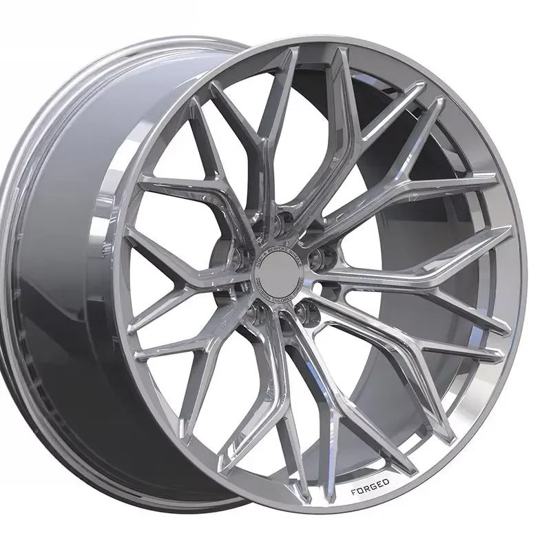 i Forged Bushed Silver Monoblock Forged Alloy Custom Car Wheel Rim 5x114.3 5x120 5x130 18 19 20 21 22 Inches