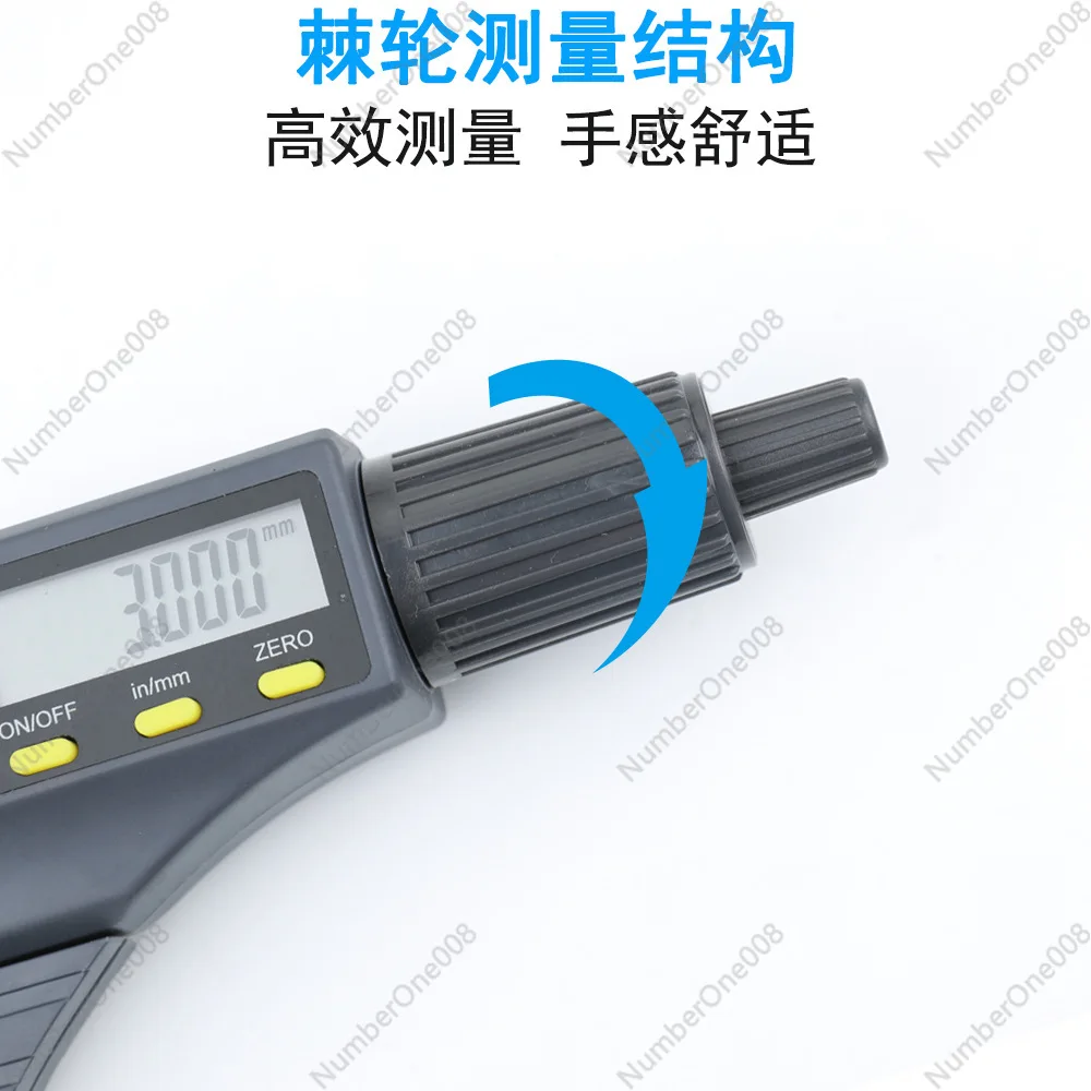 Outside Micrometer 0-25mm High Precision 0.001 Electronic Digital Caliper Screw Gauge Precision Measuring Tool