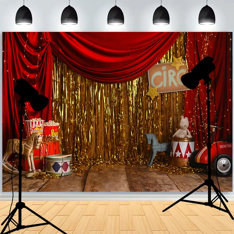 Birthday-Themed Festive Atmosphere Balloons Photography Background Celebratory Scene Portrraits Studio Backdrops AE-84