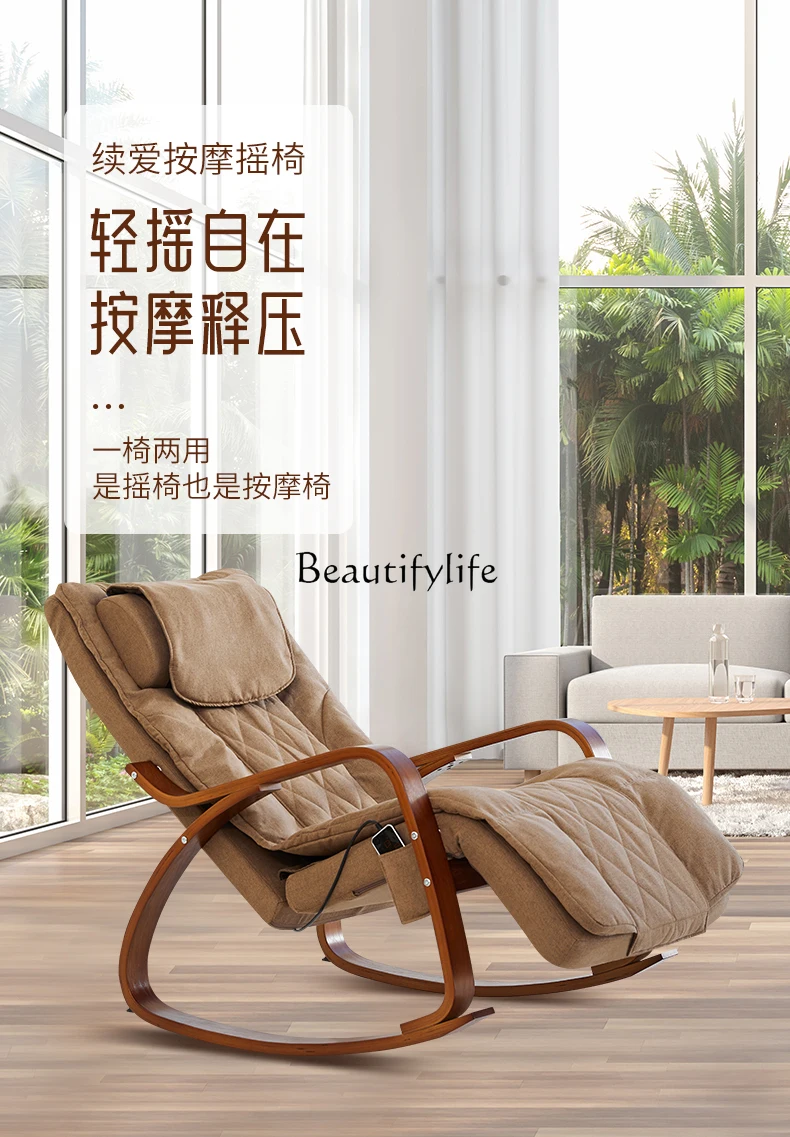 

Whole Body Small Cervical Spine Waist Kneading Massage Sofa Balcony Rocking Chair Heating Massage Chair