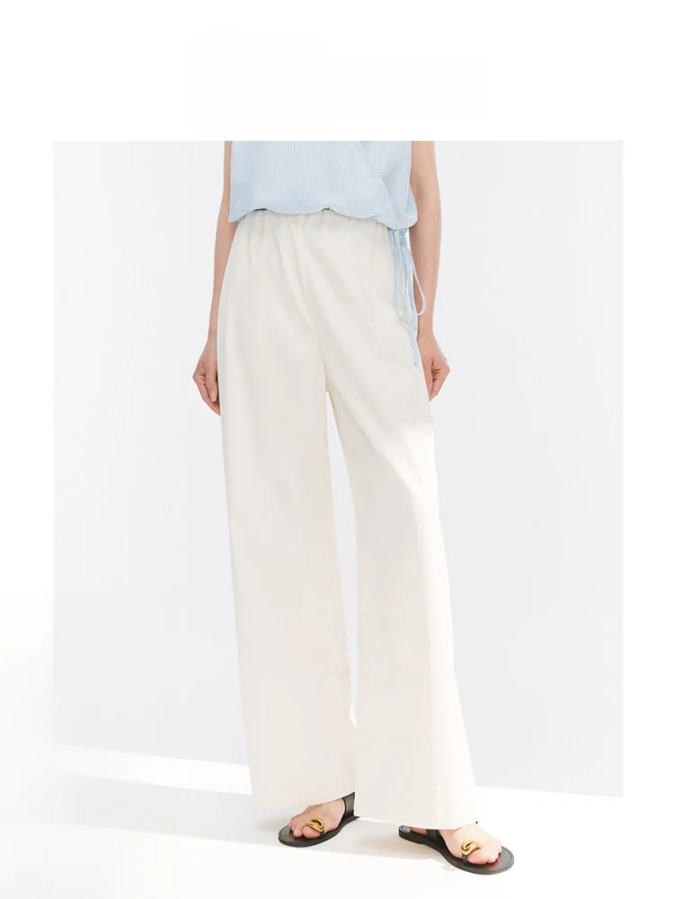 

Женские летние брюки Ele прямого кроя, повседневные деловые брюки, профессиональные костюмные брюки, длинные повседневные брюки