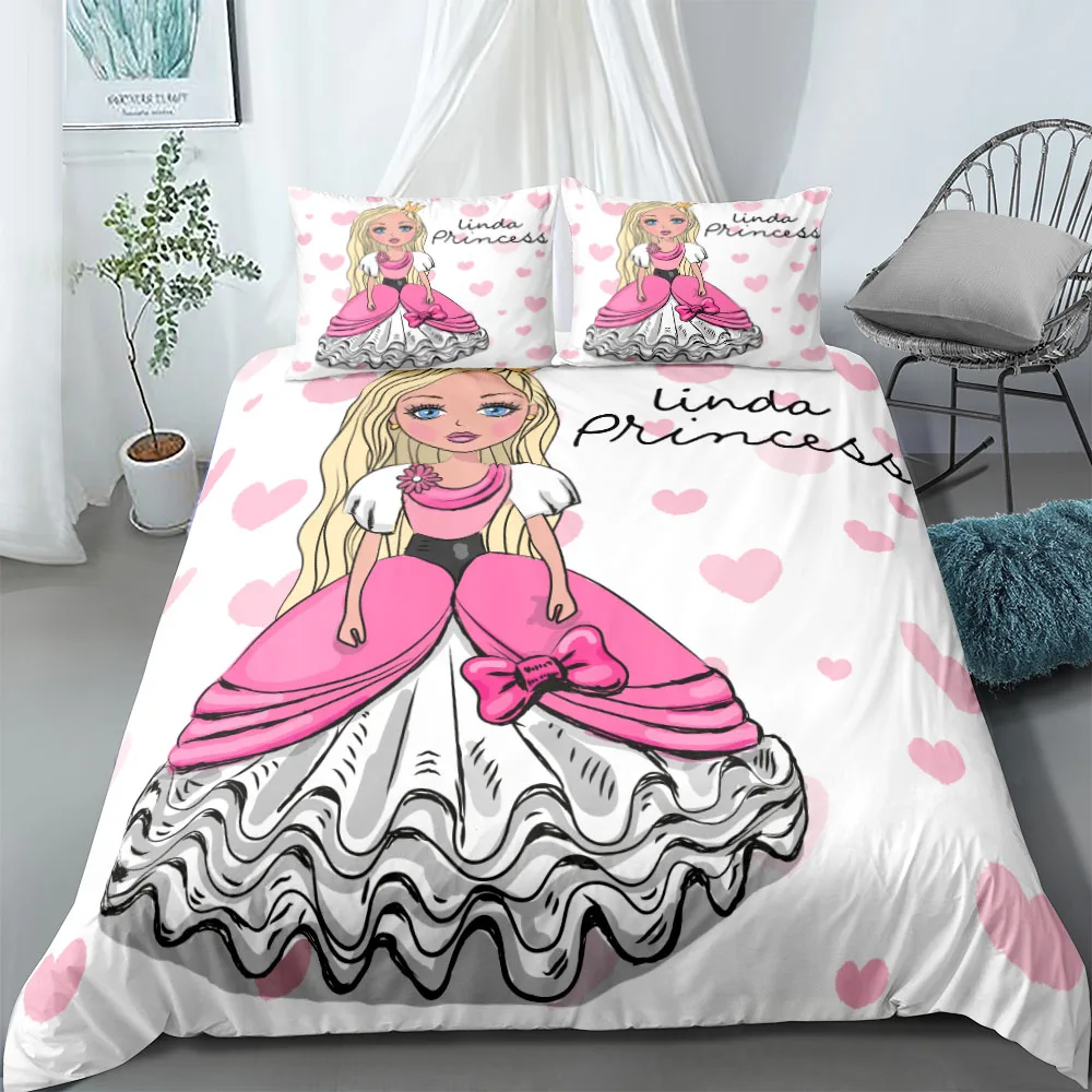 

Personalised Duvet Set, Custom Duvet Cover, Girls Bedroom Set, White Bedding Set, Customised Bedding