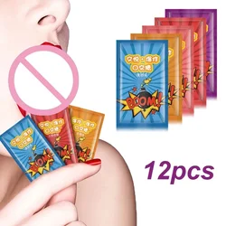 12Pcs Sex Toys for Couples Women Oral Sex Candy Blowjob Popping Flirting Men Edible Blowjobs Stimulate Enjoy Fire Ice Feeling