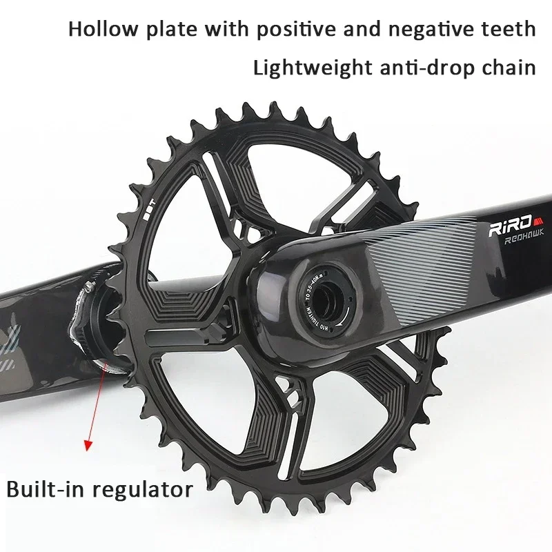 RIRO Carbon Fiber DUB Crankset, pedaleiro de montagem direta para G x p Crank Set, Mountain Bike, 32T, 34T, 36T, 38T