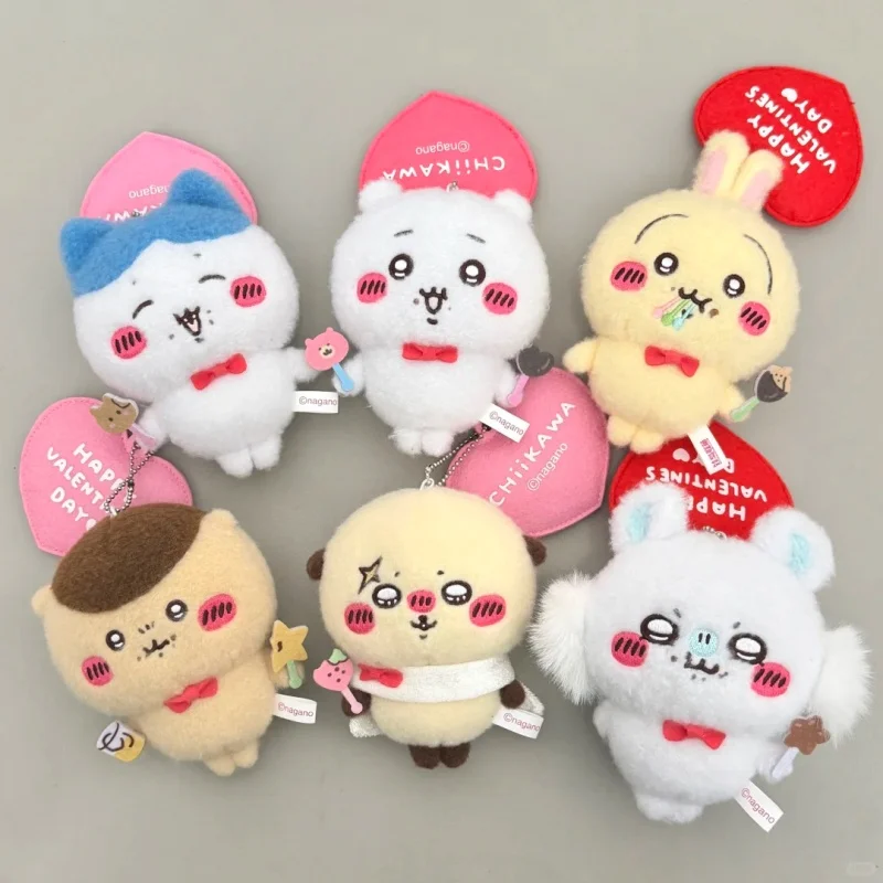 سلسلة مفاتيح جديدة من وادول تشييكاو لعيد الحب، دمى محشوة لطيفة وناعمة على شكل أوساجي ومومونغا وهاتشيوير وكوريمانجو وراكو