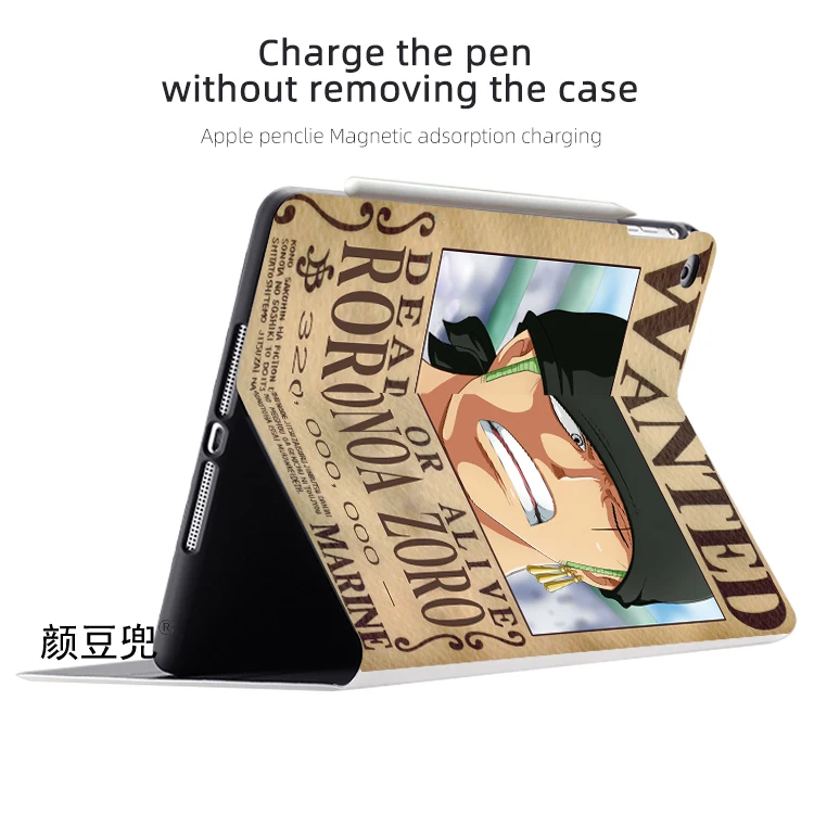 Roronoa Zoro Anime Case For iPad 10.2 9th 10th Air 2 3 Mini 6 5 Case Luxury Silicone Pro 12.9 For iPad Air 4 iPad Pro 11 Case 20